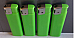 4xlarge  Electronic Lighters gas refillable adjustable flame solid colour Green