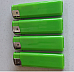 4xlarge  Electronic Lighters gas refillable adjustable flame solid colour Green