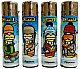 Clipper super lighter gas refillable collectable,set of four Clipper man