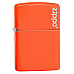 Genuine ZIPPO 28888ZL LASER ENGRAVE ZIPPO NEON ORANGE