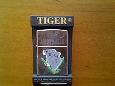 Tiger souvenir oil lighter Australiania high quality 12 month warranty