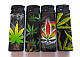 8xLarge electronic slim line gas refillable leaf lighters collectable