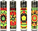 Clipper  4 xTriple gradiant Refillable Lighters  collectable set of 4+ bonus