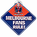 AFL Melbourne  Team Fans Rule Car Window Sign fast post