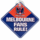 AFL Melbourne  Team Fans Rule Car Window Sign fast post