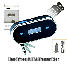 Handsfree & FM Transmitter FM Radio Transmitter, Play your music and enjoy it v