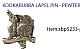 Kookaburra  Brooch 3D Pewter