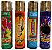 Clipper super lighter gas refillable collectable,set of 4 most reliable lighter