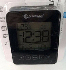 Sansai LCD Digital Display Alarm Clock Battery Desk Table Bedside Backlight