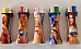 Lady  gas refillable large lighters lot of five assorted normal flame adjustabl