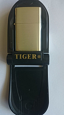 Tiger Nickel gold oil lighter high quality 12 month warranty fast shipping