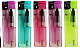 Glow in the dark gas refillable normal flame large lighters lot of five