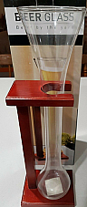 Full Yard Glass with Premium Wooden Stand 45 cm great unique gift