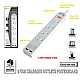 2 x , 2 usb outlet in 4 way surge protected power board, 12 month warranty