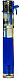 slimline gas refillable normal flame see through lighter blue