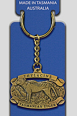 Tasmanian  Tiger  key ring  made of the highest quality brass great detail 3D
