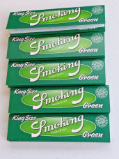 Pure Hemp Rolling Paper All Natural king Size  Green33 Leaves per pk X 5 Packets