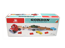 RED CAR CARRIER TRUCK BT8839 wooden  Rec. Age: 3 Years +