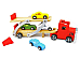 RED CAR CARRIER TRUCK BT8839 wooden  Rec. Age: 3 Years +