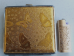 High quality Regal cigarette case butterfly style Gold and Gold lighter case