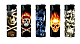 Zico LIGHTER ELECTRONIC GAS REFILLABLE  skulls x 5 set collectable comes w/-