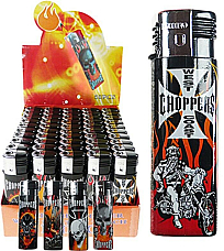 Rhino  Y81n Choppers  gas refillable large lighters lot of five assorted wind