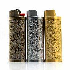3x Bic cases to suit your Bic Maxi lighter enhance your lighter quality Metal