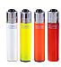 Genuine Clipper Lighter  SOLID  Color Refillable micro normal flame    4 Pack