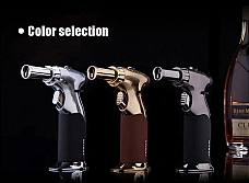 SILVER  JOBON  Jet Lighter Windproof Refillable Gas New