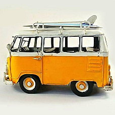 RETRO VW Volkswagen Combi Kombi Van with surfboards hand made Metal