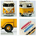 RETRO VW Volkswagen Combi Kombi Van with surfboards hand made Metal