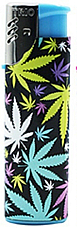 Marijuana hippy leaf  gas refillable large lighter  jet flame windproof