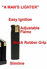 LIGHTER ELECTRONIC GAS REFILLABLE RUBBERISED    HIGH  QUALITY 2 FREE POSTAGE