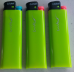 Cricket lighters lot of 3 Large slimline neon GREEN disposable