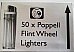 LIGHTERS WHOLESALE LOT OF 150,POPPELL QUALITY DISPOSABLE