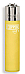 Clipper super lighter gas refillable , Micro soft touch yellow