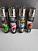Clipper  4 Skull Helmets Refillable Lighters  collectable set of 4+ bonus
