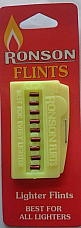 Ronson Flints Genuine 9 count  Card 9 flintsX 2= 18 flints