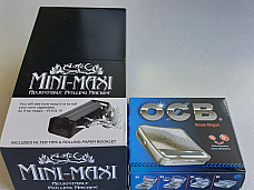 12 x Mini Maxi HAND ROLLER HANDROLLER machine comes with a OCB AUTO BOX