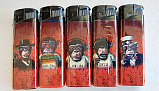 new gas refillable electronic Monkey lighters x 5 fast shipping