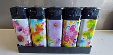 MRK  wholesale lighters display of fifty  electronic flowers  collectable