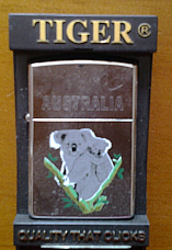 Koala oil lighter by Tiger very high quality nicelygift boxed  x2 fast shippin