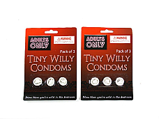 tiny willie condoms great novalty item x 2 packs