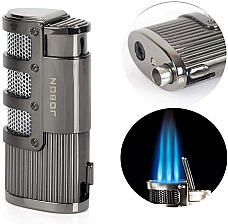 Jobon cigar lighter three burner with hole punch gift boxed zb-938