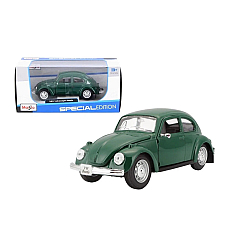 Maisto 1:24 Volkswagen Beetle 1973 Diecast Model Car Green