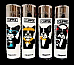 Clipper super lighter gas refillable collectable,set of 4 most reliable lighter