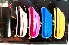 Curved Lighter Cases  for Large bic lighters complete with lighters x 4