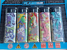 new large gas refillable electronic Mode Pattern lighters x 5 nor Flame Adjustab