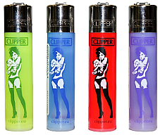 Clipper super lighter gas refillable collectable,set of 4  most reliable lighter