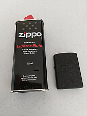 Matt Black oil lighter with  quality 125 ml lighter fluid  fast shipping